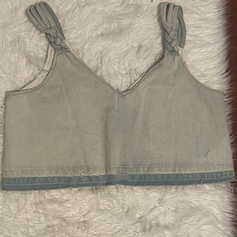 NWT Sea New York Braided Denim Tank
